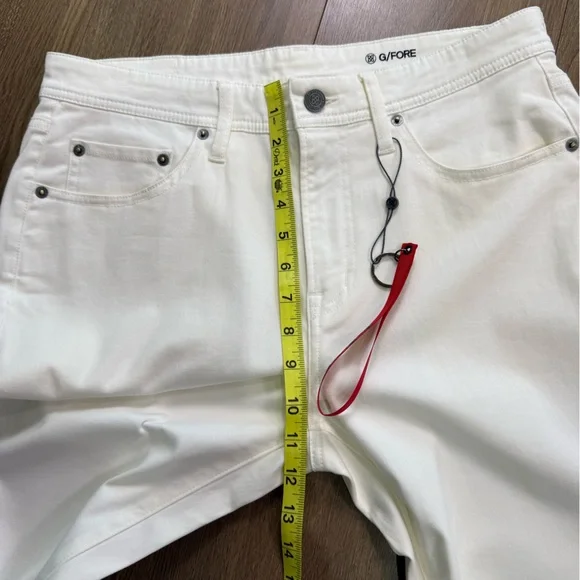 NWOT G/Fore Men's Core 5 Pocket Golf Pant White Size 32x32 - Picture 12 of 13